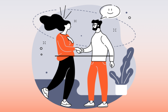 Metro HR Onboarding Illustration Welcoming