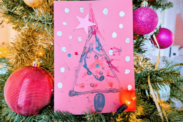 Children's Christmas Card Craft - domestic abuse refuge