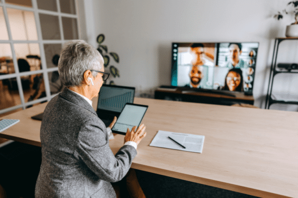 neurodiversity - offer adjustments - video call tablet